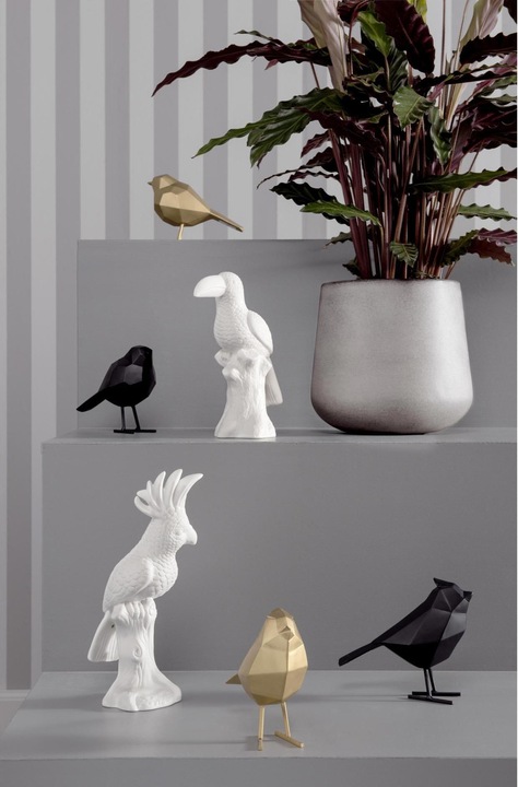 Actual product image present time Display Origami Bird, Black, 1 piece (1 x, 7 x 12 x 18 cm)