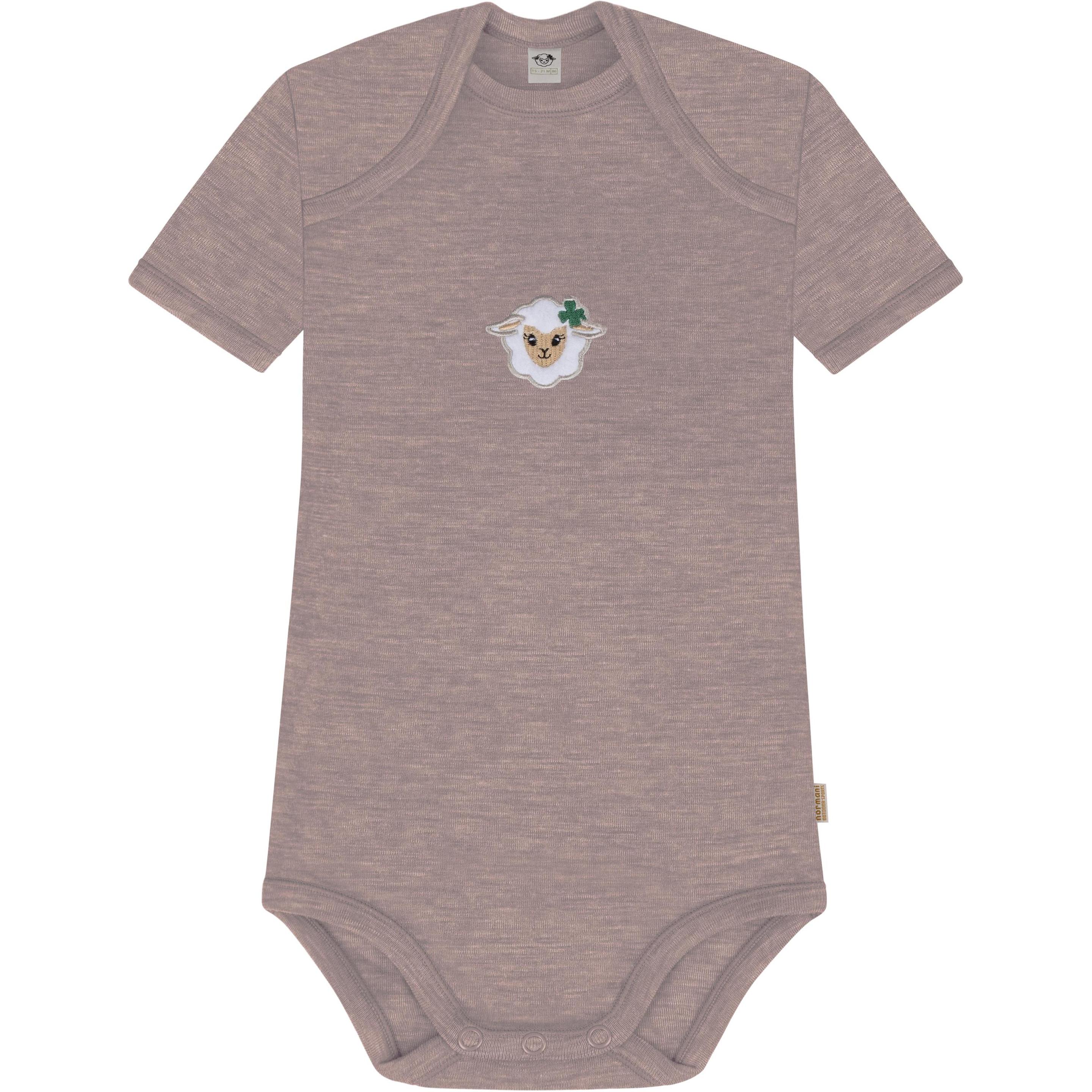 Normani, Herren, Body, Baby Merino Body Kurzarm „Tauranga" - 9301, Rosa, (56)