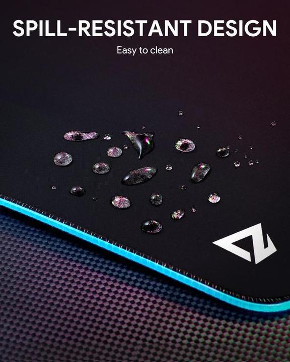 Actual product image Aukey KM-P8 RGB Gaming mouse pad 45x40cm WATERPROOF
