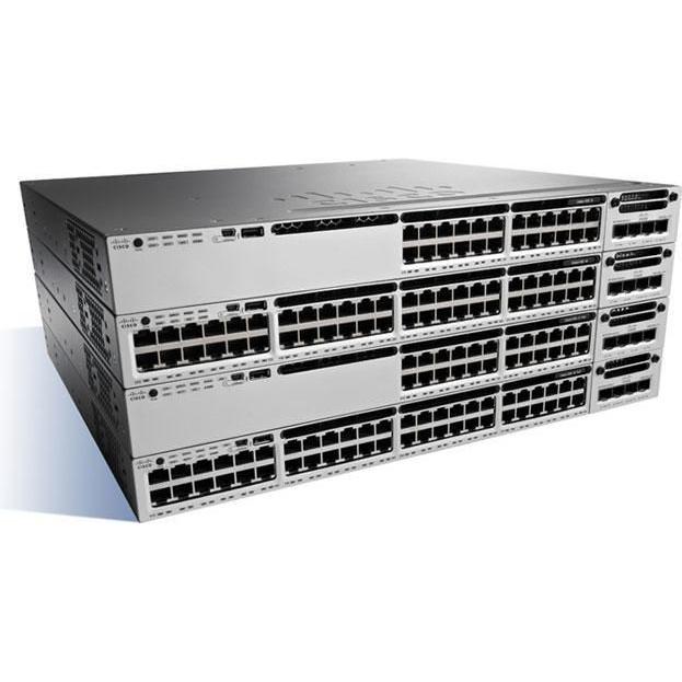Cisco Catalyst 3850 48 Port Po (48 Ports), Netzwerk Switch, Schwarz, Grau