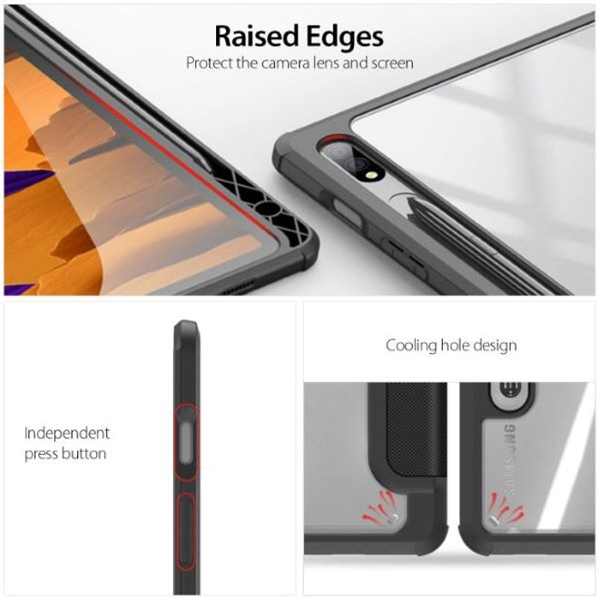 Productafbeelding Dux Ducis Toby Serie Leren Boekomslag Hoesje (Galaxy Tab S8, Galaxy Tab S7)