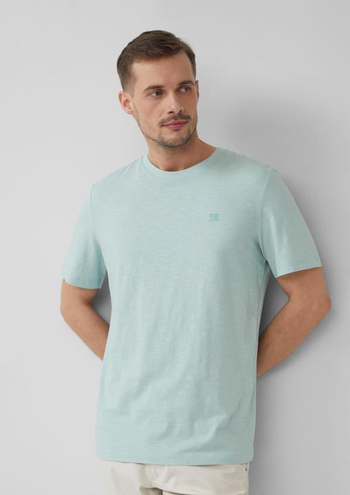 Immagine prodotto S.Oliver T-Shirt T-Shirt mit Flammgarnstruktur und Logo-Print (3XL)