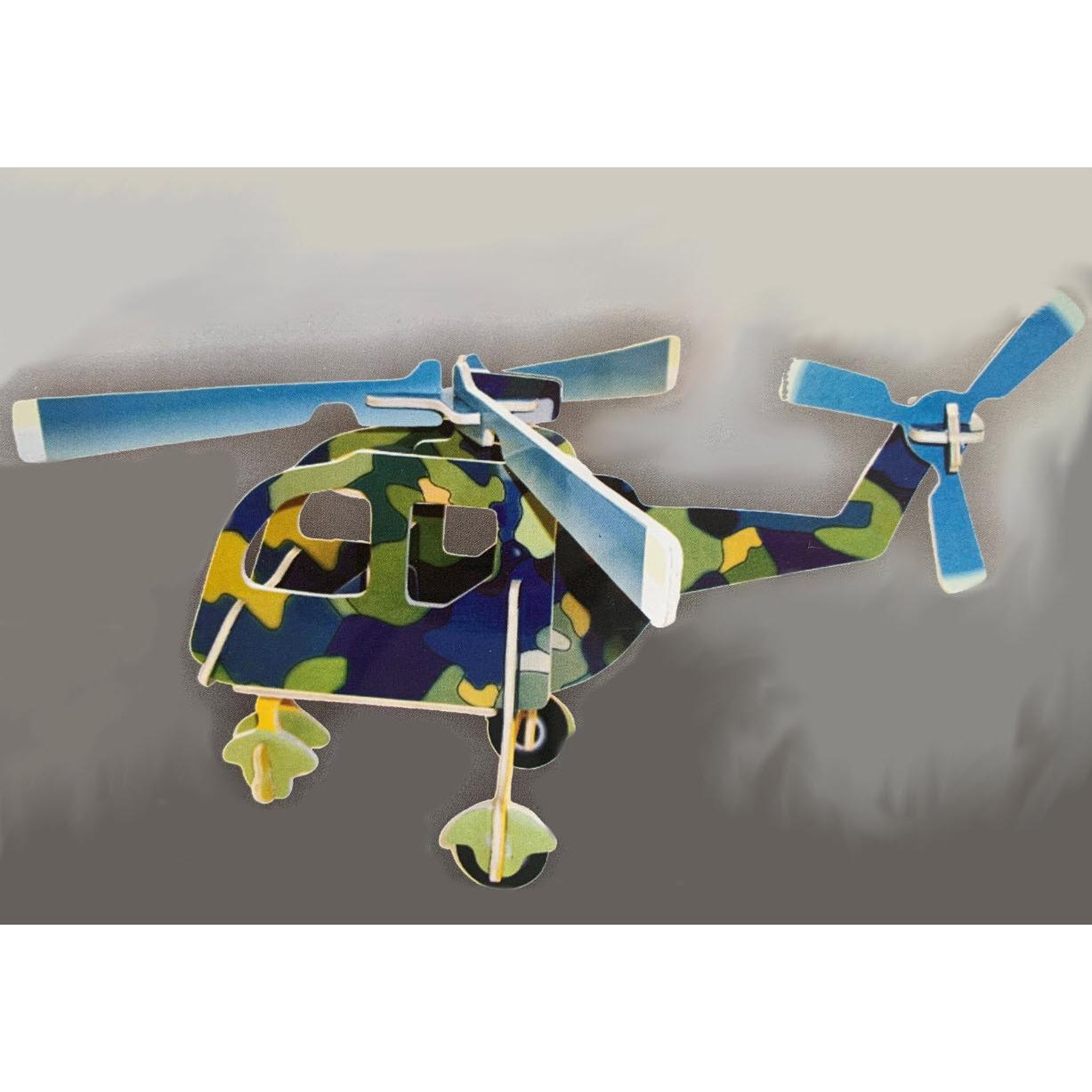 Cover-Discount DIY Bastel-Set aus Holz Flugzeug Helicopter