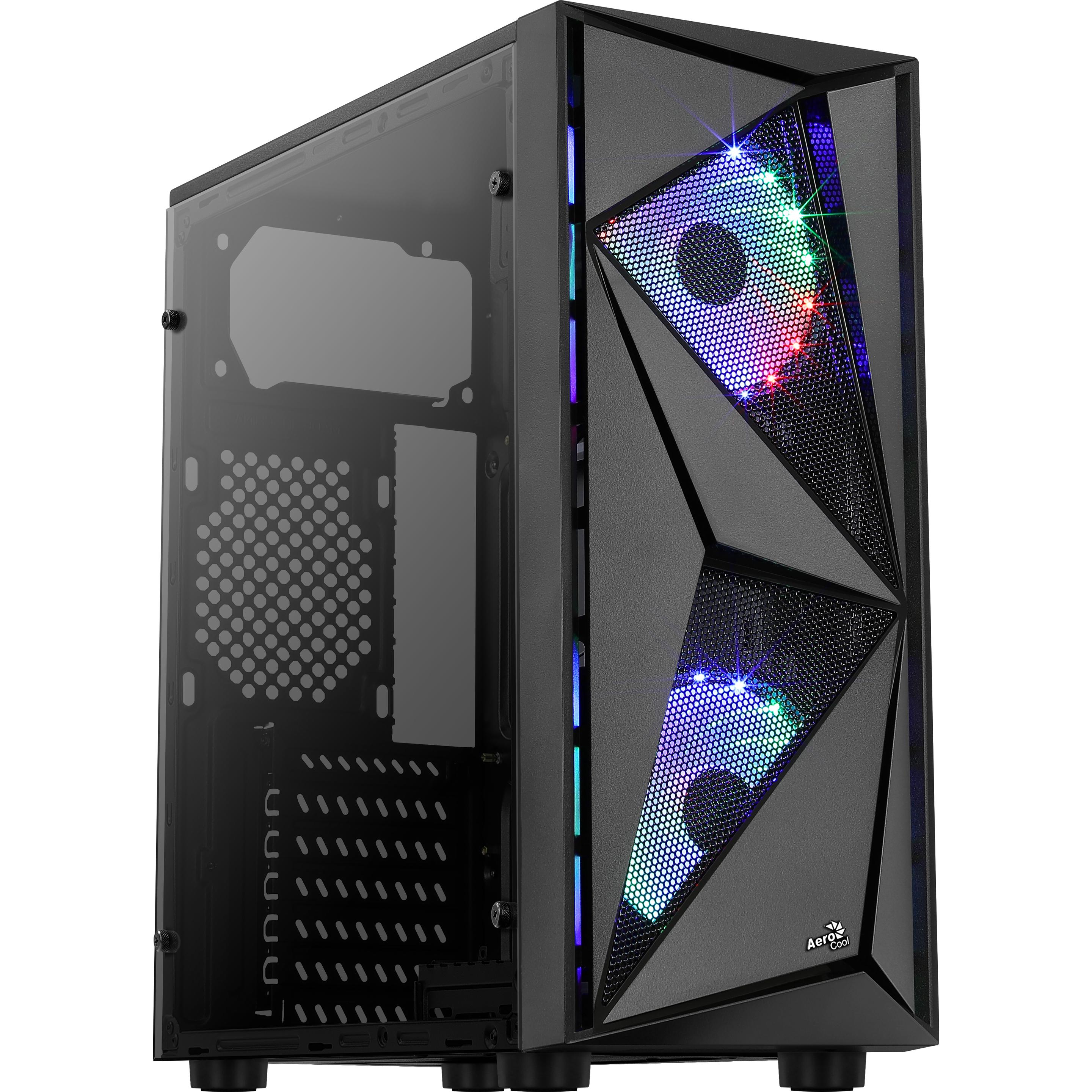 AeroCool Glider-A (ATX, mATX, Mini-ITX), PC Gehäuse, Schwarz