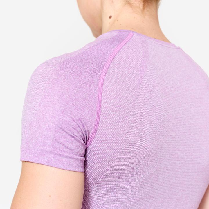 Produktbild Domyos T-Shirt Crop Top nahtloses Material - rosa (S)