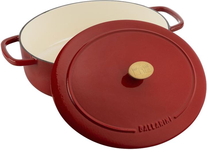 Produktbild Ballarini Bellamonte Cocotte 31 cm, oval, Rot (31 cm, Bräter + Schmortopf, Gusseisen)