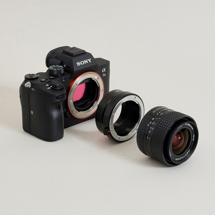 Actual product image Urth Lens Mount Adapter: Compatible with Praktica B Lens to Sony E Camera Body