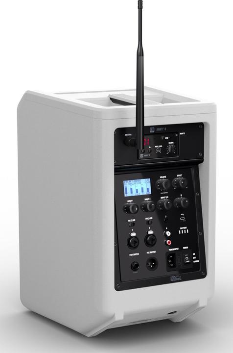 Image du produit LD Systems ANNY® 8 HHD B8 W - Enceinte de sonorisation portable Bluetooth® avec batterie, table de mixage et (Actif, 1x 80 W)