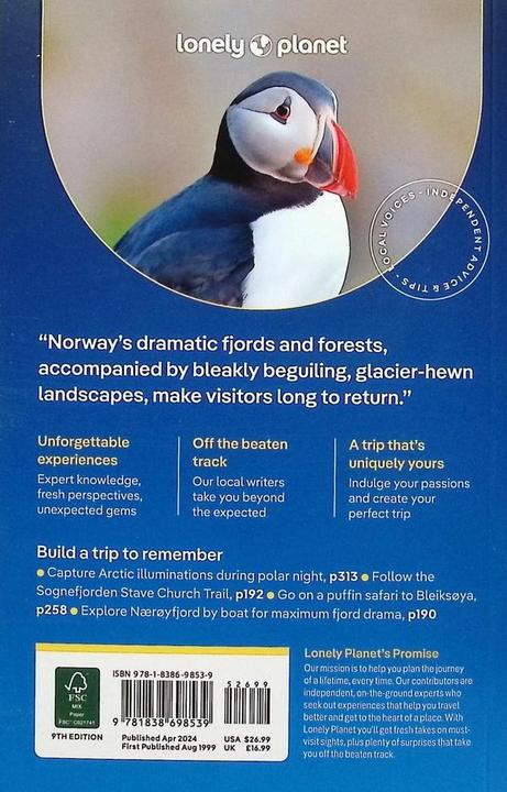 Produktbild Norway (Englisch, Annika Hipple, Anthony Ham, Gemma Graham, Hugh Francis Anderson, 2024)