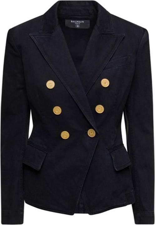 Actual product image Balmain Double-breasted denim blazer (36)