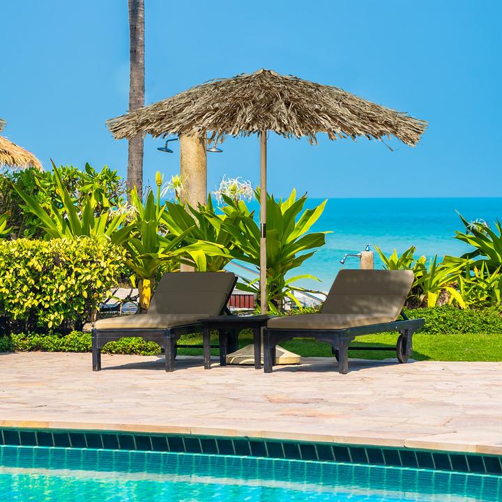 Actual product image Relaxdays Hawaii parasol (2.38 m)