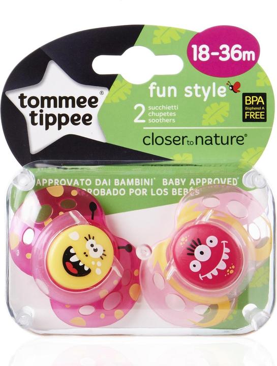 Actual product image Tommee Tippee silicone soother FUN STYLE, 18-36 months, 2 pcs, 43340403 (2 x, from 18 m.)