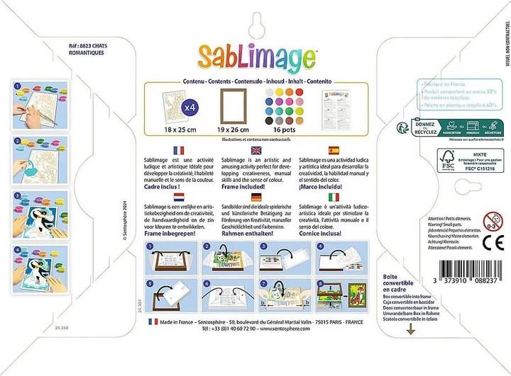 Produktbild Sentosphere Sandbilder Katzen & Blumen