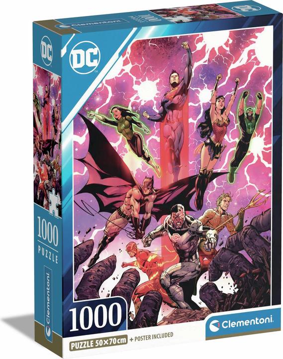 Actual product image Clementoni DC Comics Puzzle 1000 pièces (1000 pieces)
