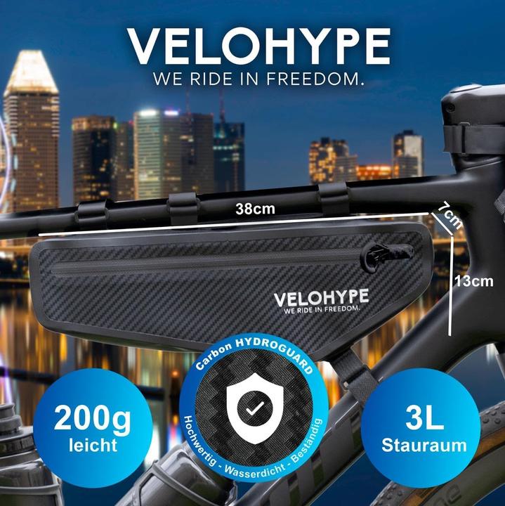 Image du produit Velohype Bikepacking Rahmentasche (3 l, Sacoche de cadre)