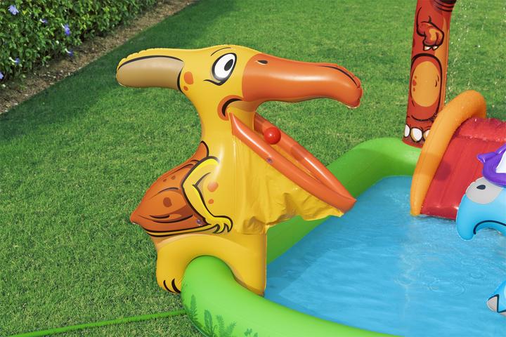 Image du produit Bestway Aire de jeux aquatiques et pataugeoire gonflable Jurassic Splash™ pour enfants 2,41 m x 1,40 m x 1,3