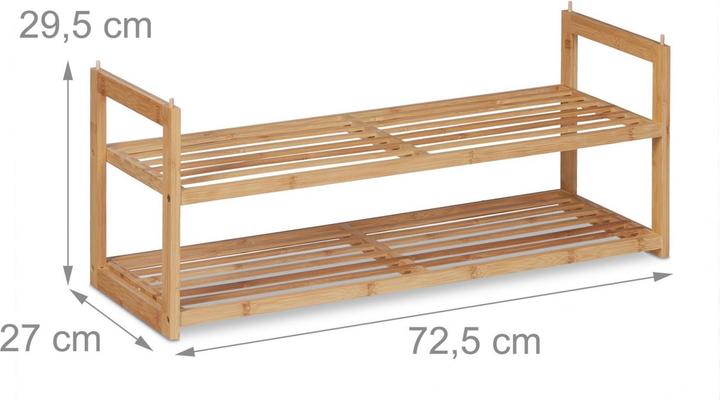 Productafbeelding Relaxdays Schoenenrek (72,5 x 27 x 29,5 cm)
