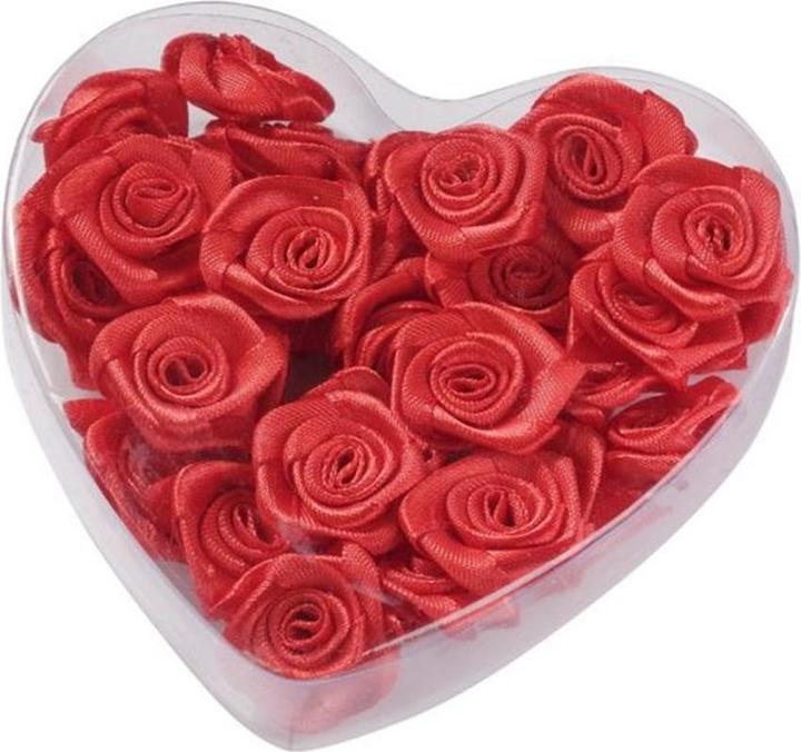 Image du produit Hobby Fun Décoration à saupoudrer Roses 30 pièces, rouge (30 pcs)