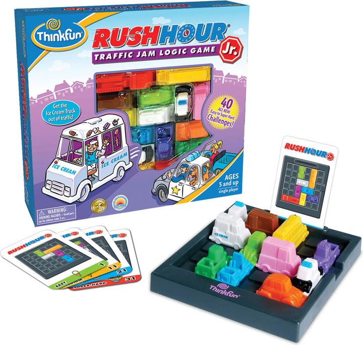 Actual product image Thinkfun Rush Hour Junior (Spanish, Portuguese, Italian, English, French, German, Icelandic)