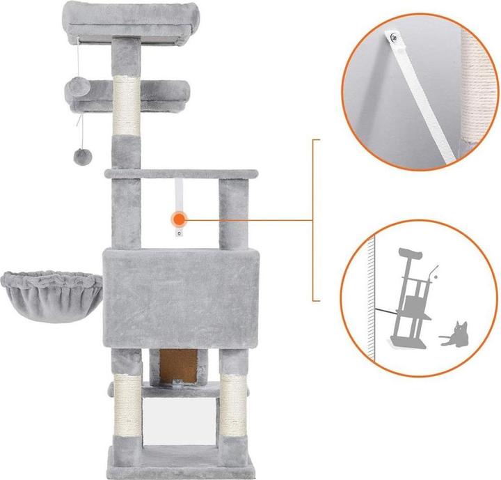 Image du produit Feandrea Meow (142 cm, Gris)