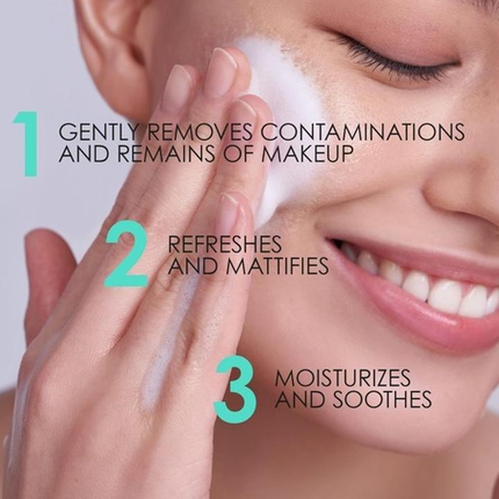 Actual product image 7Days Aloe Vera Face Cleanser with Panthenol and Tea Tree for Women 50ml Sea Foam Mousse (Cleansing Foam, 50 ml)