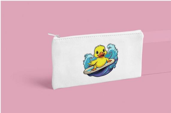 Produktbild Bügelbilder Schul & Freizeitsrucksack-Set Surfing Duck (15 l)