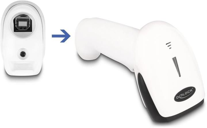 Produktbild Delock Barcode Scanner 1D und 2D für 2,4 GHz, Bluetooth oder USB (1D-Barcodes, 2D-Barcodes, QR-Code)