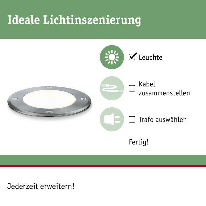 Image du produit Paulmann Encastré de sol Outdoor Plug & Shine (609 lm, IP67)