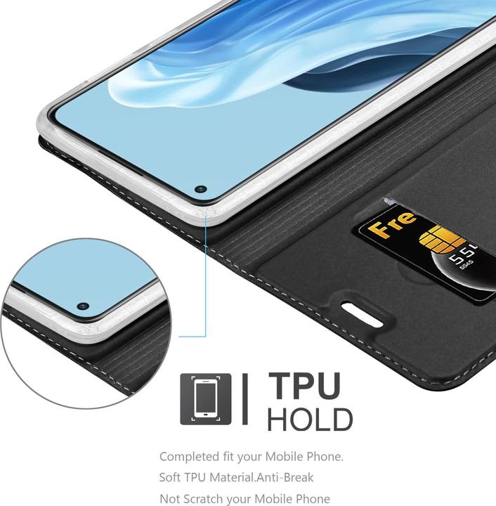 Actual product image Cadorabo Classy Book Case for Oppo FIND X5 LITE / Reno7 5G (Oppo Find X5 Lite, OPPO Reno7 Z 5G)