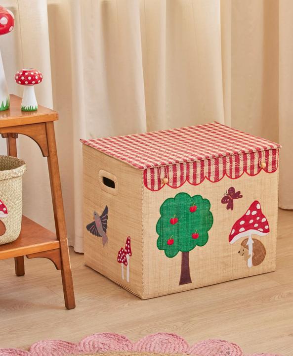 Productafbeelding Rice Opbergmand raffia XL Happy Forest