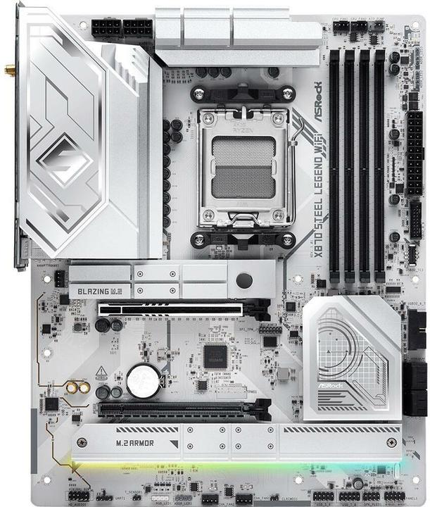 Immagine prodotto AsRock X870 Steel Legend WiFi AM5 (AM5, AMD X870, ATX)
