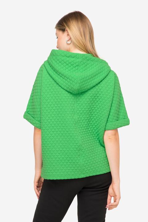 Immagine prodotto Laurasøn Gilet di felpa con jacquard a nido d'ape, tasca a marsupio e OEKO-TEX (L)
