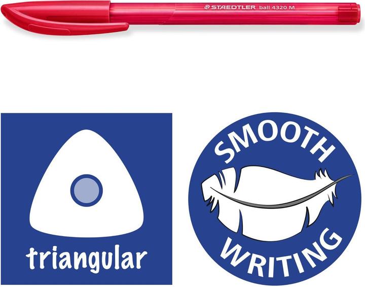 Image du produit Staedtler Bille de stylo à bille 4320 M bleu (Bleu, 1x)