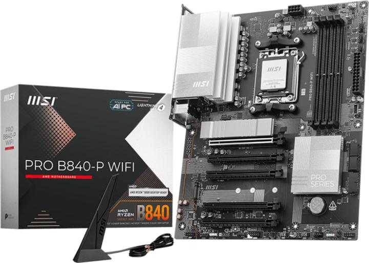 MSI PRO B840-P WIFI (AM5, AMD B840, ATX)