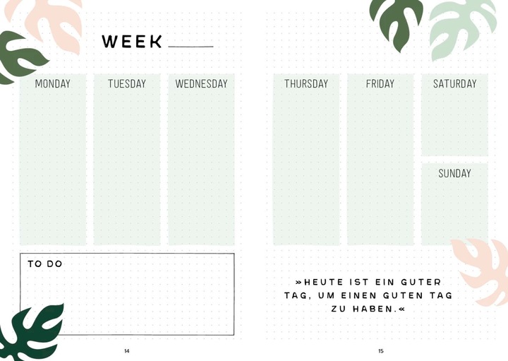 Produktbild Mein Bullet Journal (Jungle Edition) – Besser planen & Träume verwirklichen (Deutsch)