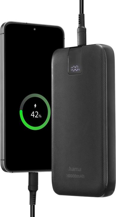 Actual product image Hama PD 10 (10000 mAh, 20 W, 37 Wh)