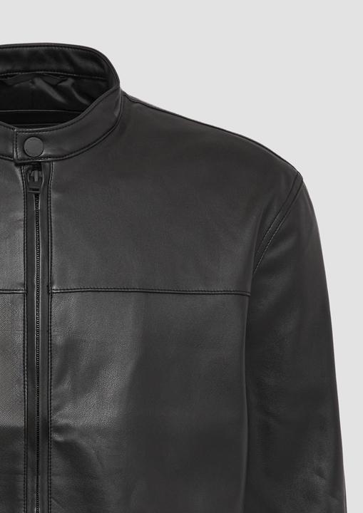 Produktbild S.Oliver Indoor-Jacke Jacke aus Lederimitat mit Stehkragen (XL)