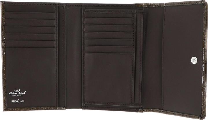 Actual product image Golden Head Cayenne wallet RFID leather 14 cm