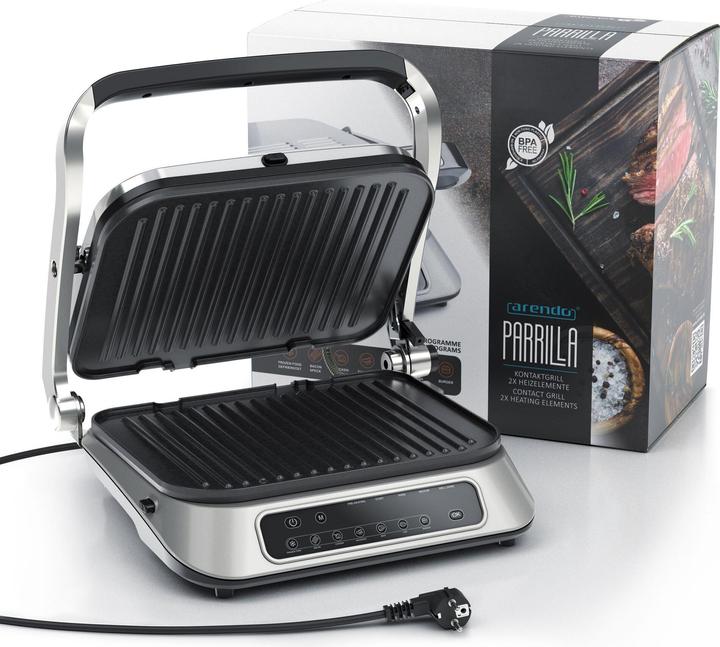 Image du produit Arendo Gril électrique, A : Argent brossé