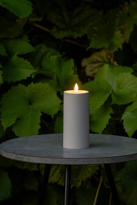 Actual product image LED Kunststoffkerze sw 1875-700 Aussen 1875-700 6h Timer D7 H15cm 2xAA (1 x)
