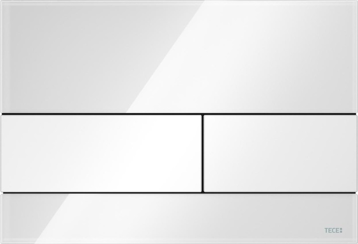 Produktbild TECE TECEsquare WC-Bettigungsplatte Glas fr Zweimengentechnik wei 9240800