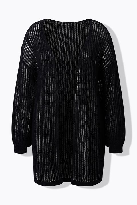 Produktbild Angel of Style Strickjacke, Boxy Passform, Lochstrick mit Glitzer (54)