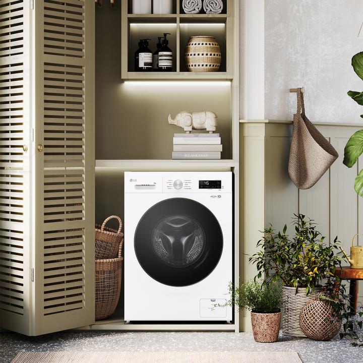 Produktbild LG F4NX1009NWB Waschmaschine 9 kg Klasse A (9 kg, Links)