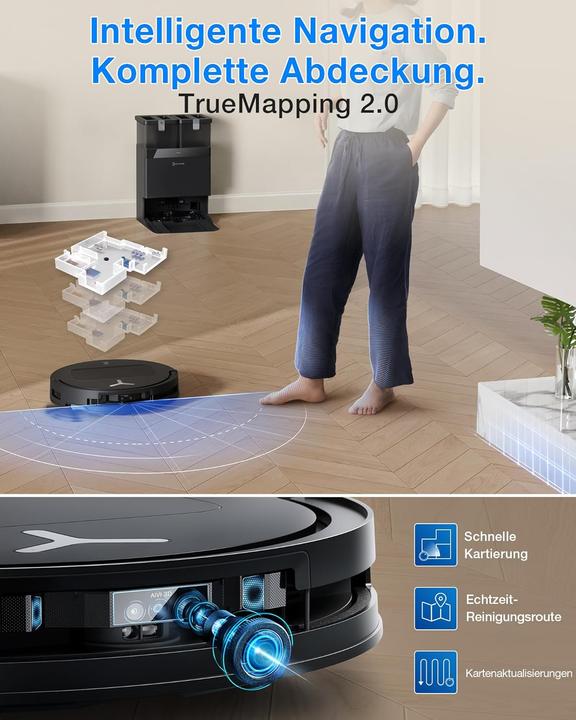 Image du produit Ecovacs DEEBOT T50 OMNI Gen3 (25000 Pa, Tampons d'essuyage (rotatifs))