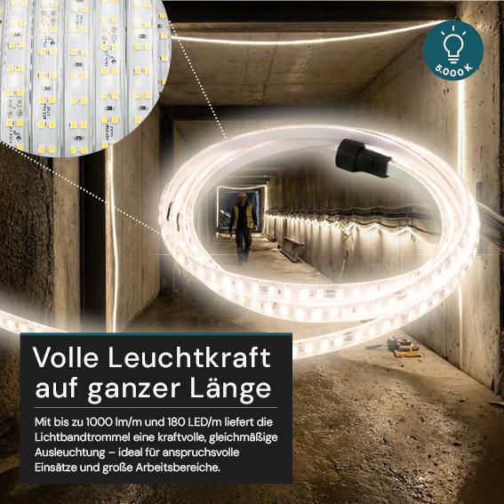 Produktbild Luxula LED Lichtschlauch, Neutralweiss, 15 m (Neutralweiss, 1500 cm, Indoor)