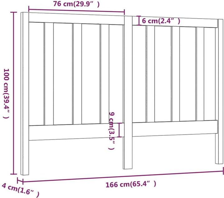 Image du produit VidaXL Lambertine (166 x 4 x 100 cm)