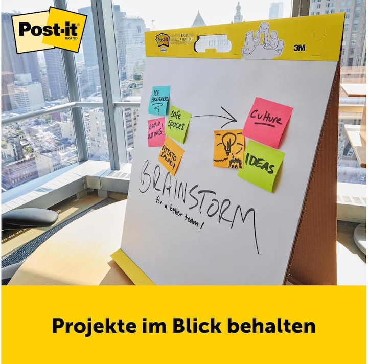 Produktbild Post-it Super Sticky Flipchart stellbar (50 x 60 cm)