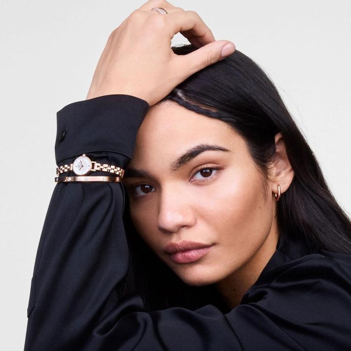 Immagine prodotto Daniel Wellington - Petite Mini 19 Arch 3-Link White Rose Gold DW00100854 (Orologio da polso analogico, 19 mm)