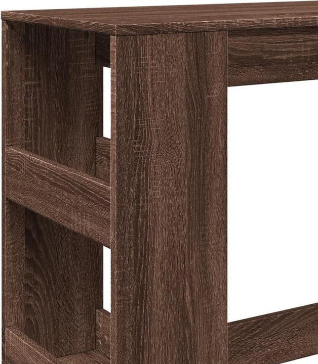 Image du produit VidaXL Table de bar avec étagère en chêne