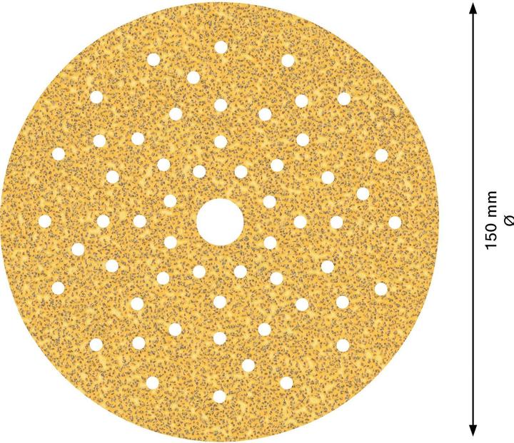 Image du produit Bosch Professional Zubehör EXPERT C470 Papier abrasif multi-trous pour ponceuse excentrique, 150 mm, G 40, 5 pcs. (40)